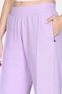 Zivame Knit Cotton Loungewear Bottom - Lilac Breeze — thumbnail 7